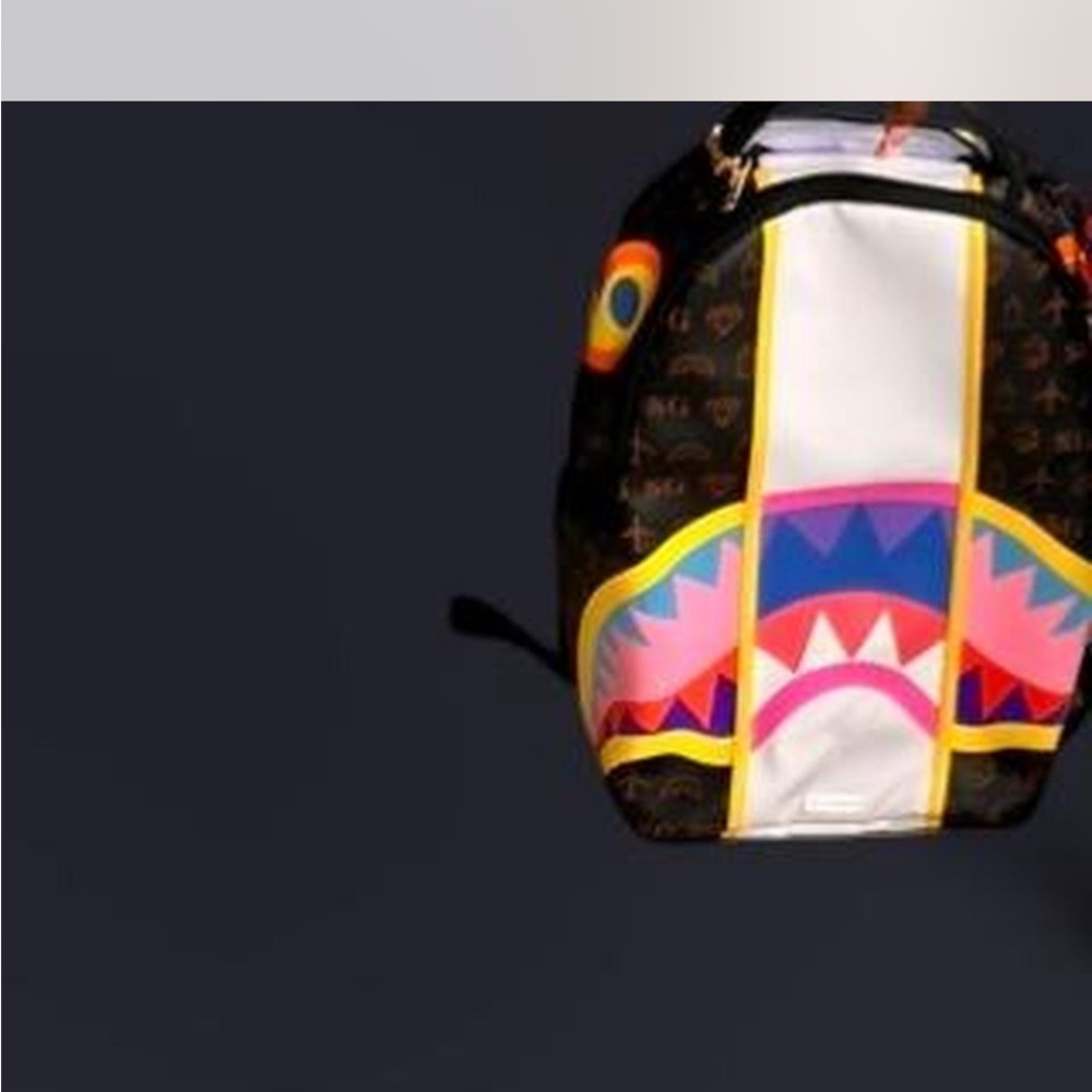 Sprayground Multicolor Shark Backpack